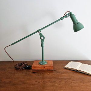 Vintage Fostoria Industrial Desk Lamp - Wonderfully Restored!